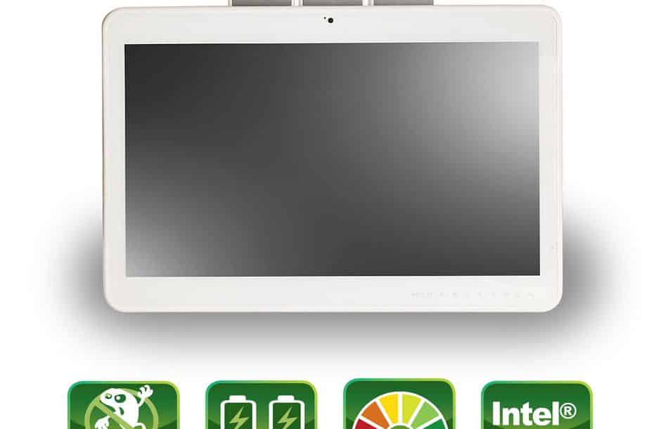 Mobile data collection in hospitals. With the EN60601-certified WMP-24P from ICP German Mobile data collection in hospitals. With the EN60601-certified WMP-24P from ICP German